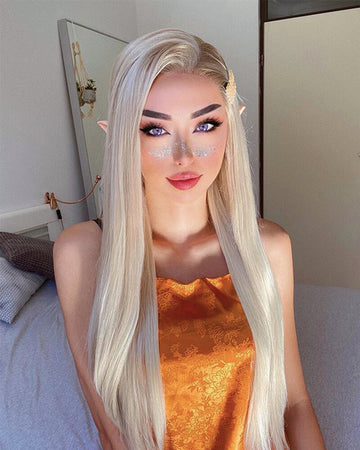 Blonde Synthetic Lace Front Wigs WT006